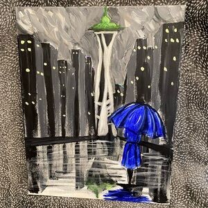Seattle Space Needle Painting